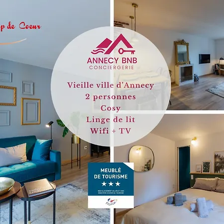 Les Cordeliers: 2 Pers, Cosy & Coeur Vieille Ville Annecy Exterior photo